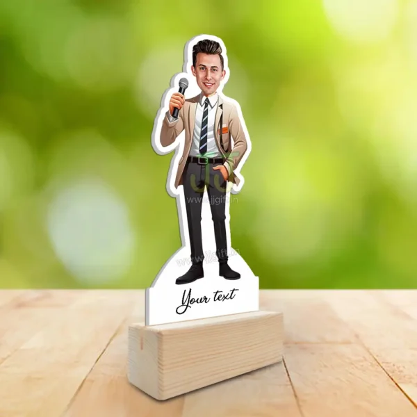 Male anchor caricature 2 - Image 2