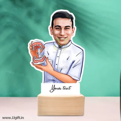 Teeth doctor caricature