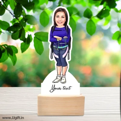 Tourister lady caricature