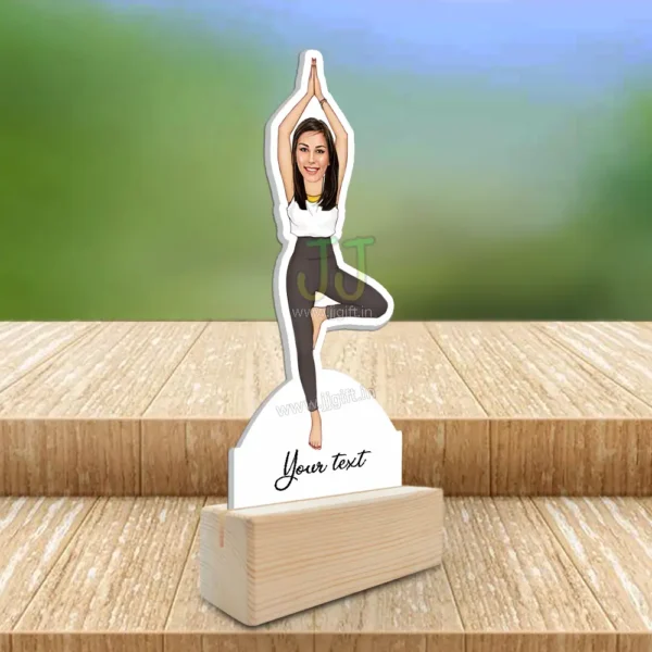 Yoga lady caricature 2 - Image 2