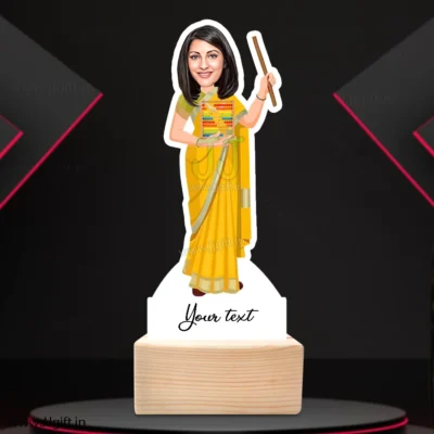 Abacus teacher caricature