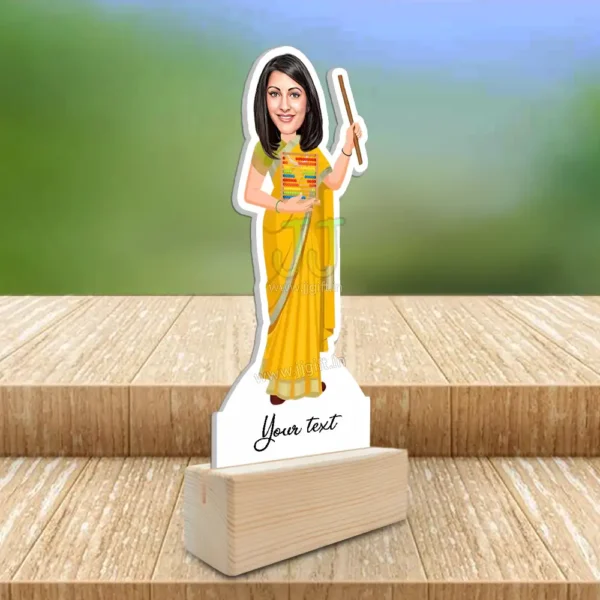 Abacus teacher caricature - Image 2