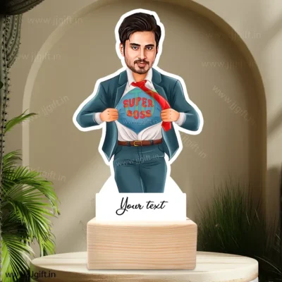 Caricature gift for super and cool boss
