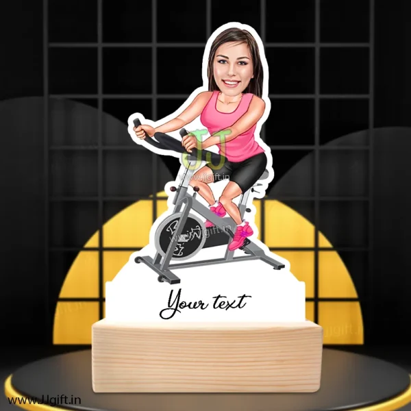 Caricature gift for cyclist