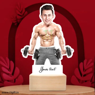 Dumbbell related caricature gift