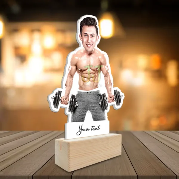 Dumbbell related caricature gift - Image 2