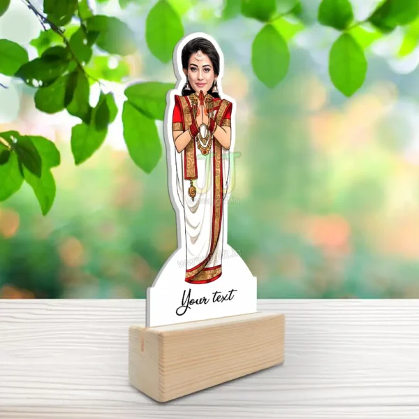 Lady in saree caricature 13 - Image 2