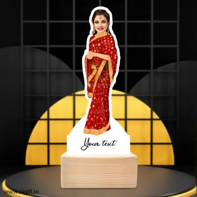 Lady in saree caricature 14