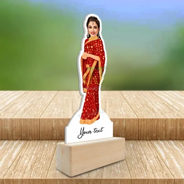 Lady in saree caricature 14 - Image 2
