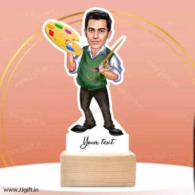 Man painter caricature gift