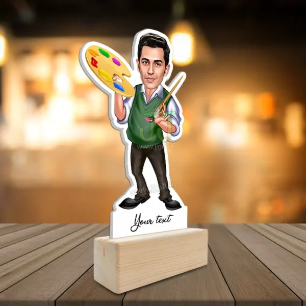 Man painter caricature gift - Image 2