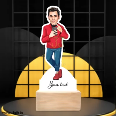 Mobile photographer caricature