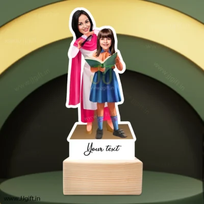 Mom and daughter caricature gift idea