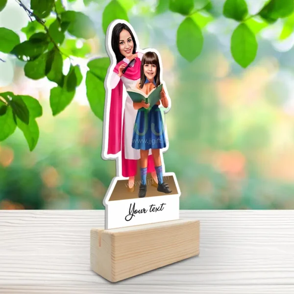 Mom and daughter caricature gift idea - Image 2