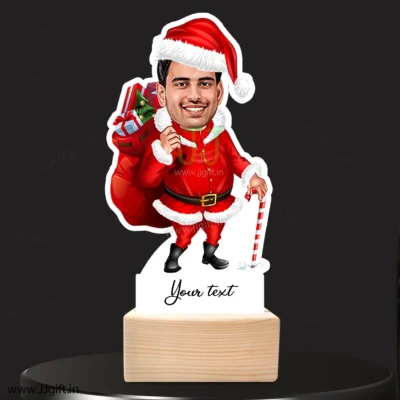 Personalized santa caricature standee