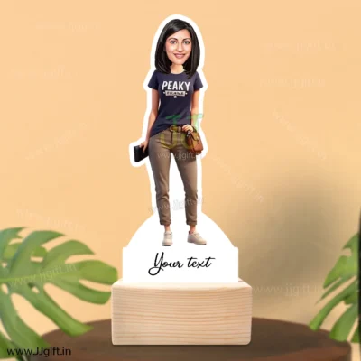 Stylish girl caricature 51