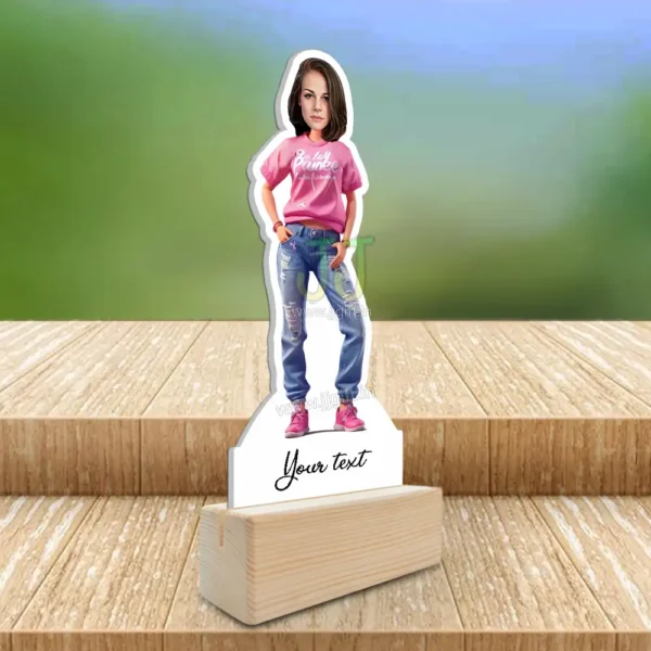 Stylish girl caricature 52 - Image 2