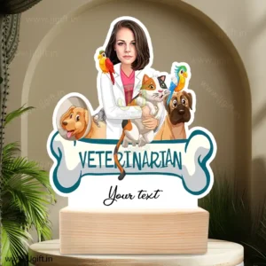 Veterinarian caricature gift