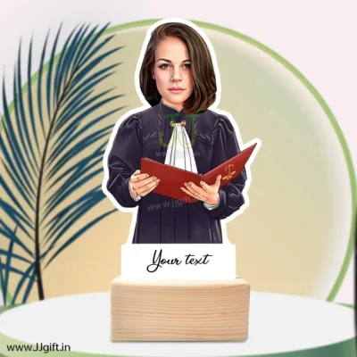 Lady lawyer caricature