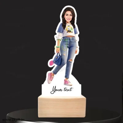 Stylish girl caricature 53