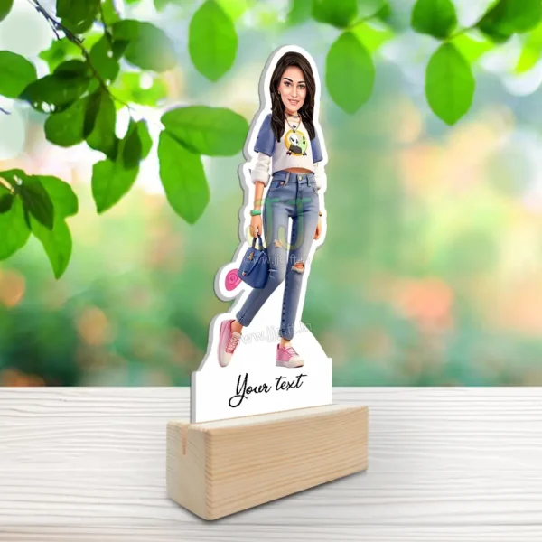 Stylish girl caricature 53 - Image 2