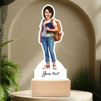 Stylish girl caricature 54