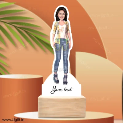 Stylish girl caricature 55