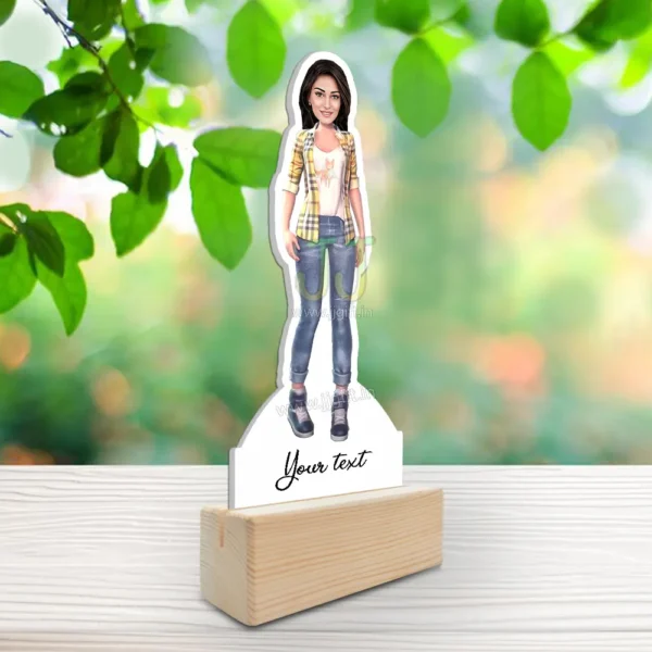 Stylish girl caricature 55 - Image 2