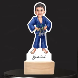 Karate student caricature gift