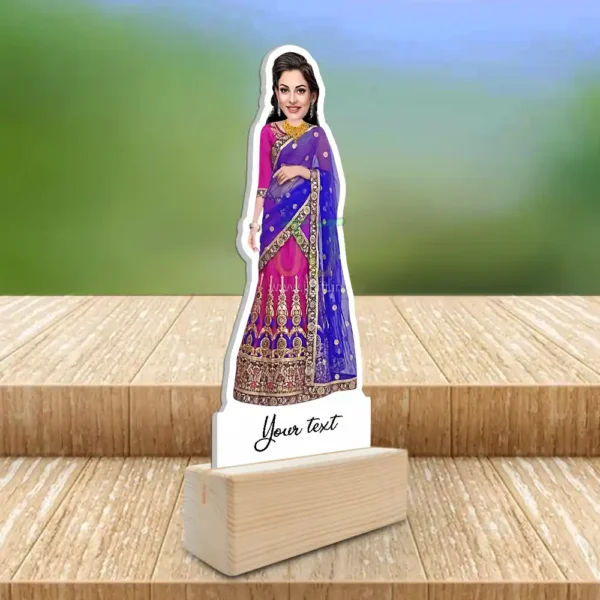 Lady in saree caricature 15 - Image 2