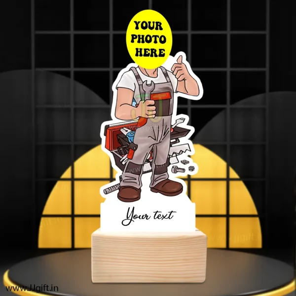 Personalized Caricature of a Male Mechanic, Mechanic Caricature, Custom Mechanic Gift,Automotive Gift - Image 3