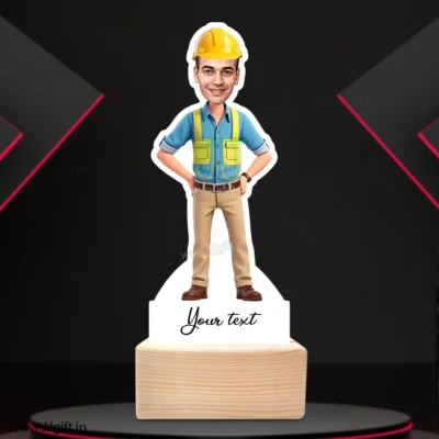 Personalized Civil engineer caricature statue gift