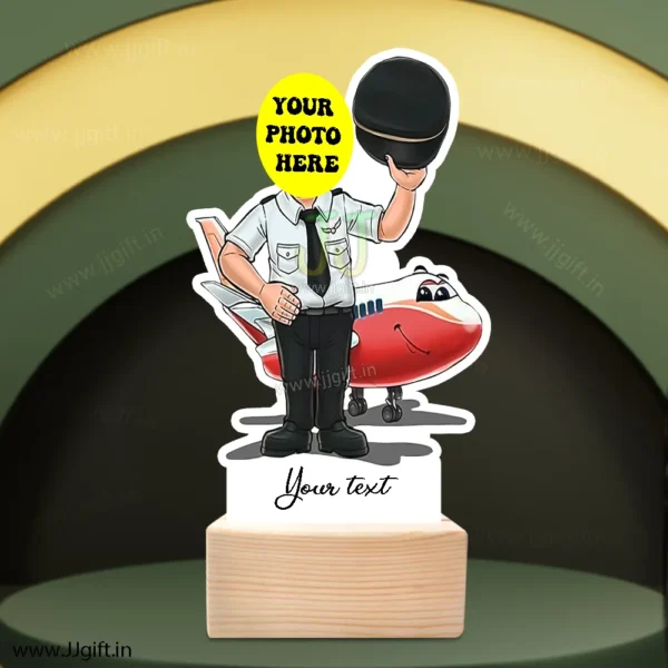 Personalized pilot boy caricature gift, pilot dreamer gift idea - Image 3