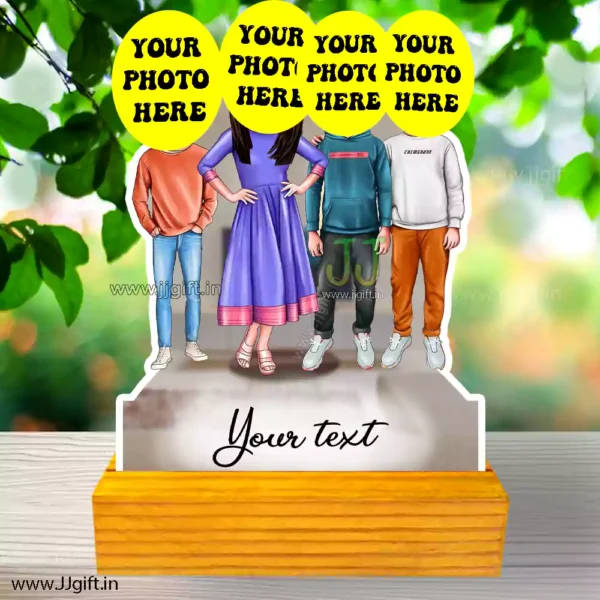 3 male and 1 female caricature gift - Image 3