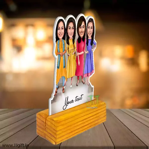 4 Female friend caricature gift - Image 2