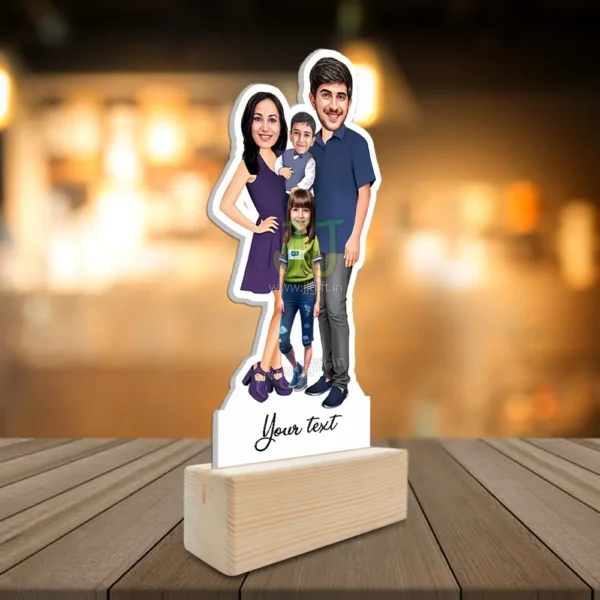 4 member family standee , Presenet for family gift for 4 member - Image 2