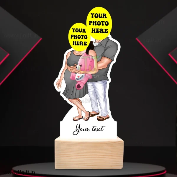 Baby expecting couple caricature gift - Image 3