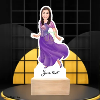 Beautiful girl caricature