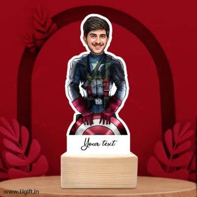 Captain america caricature 1, customize gift for captain amerika