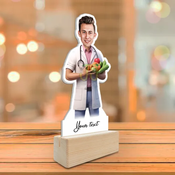 Caricatue gift for Nutritionist male, personalized gift for Nutritionist - Image 2