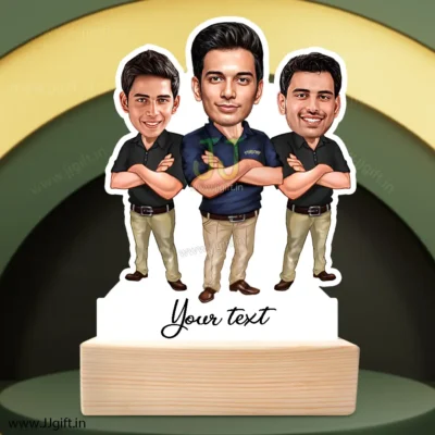 Caricature gift for 3 best friends