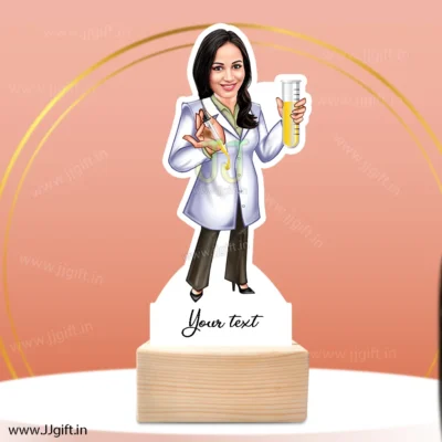 Chemist caricature gift idea, persoanlized standee for chemist