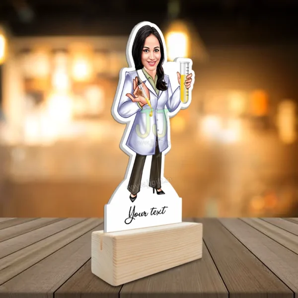 Chemist caricature gift idea, persoanlized standee for chemist - Image 2