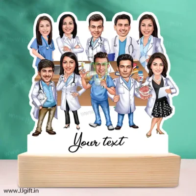 Diff doctor group standee caricature gift