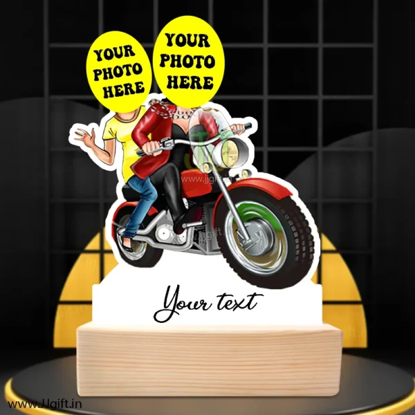 Friend on bike caricature gift - Image 3