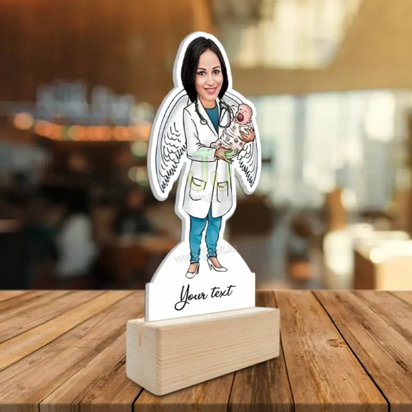Gift for gynecologist doctor female, personalized caricature for gynec doctor - Image 2