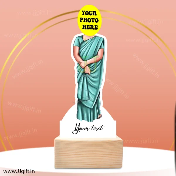 Lady Principle caricature, Lady in saree caricature 17 - Image 3