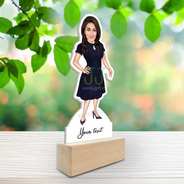 Lady in one piece outfit caricature - Image 2