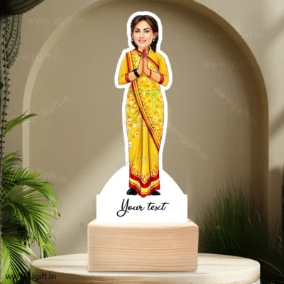 Lady in saree caricature 16