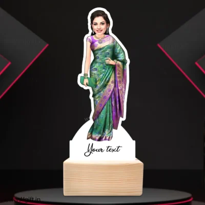 Lady in saree caricature 17